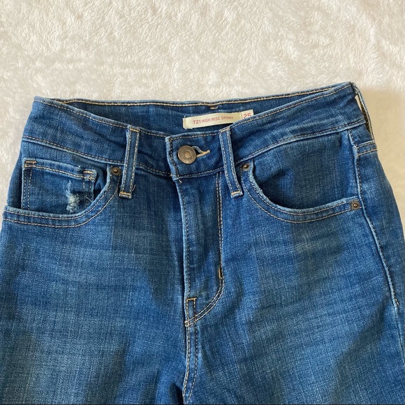 Rare vintage Levi jeans 721 High Rise Skinny size 25 - Picture 3 of 13